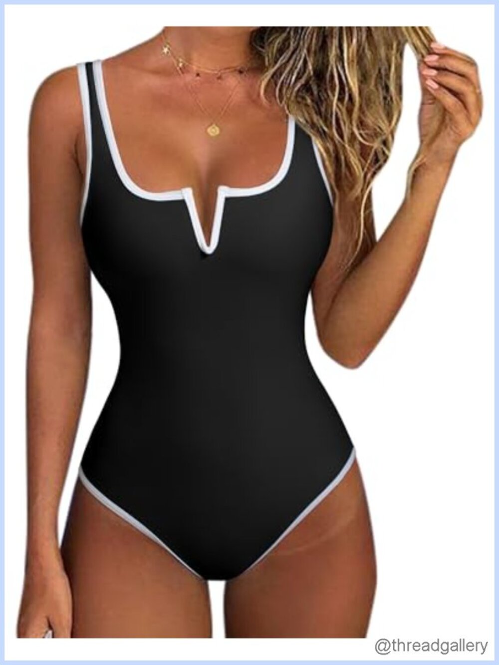 Tummy Control Push Up One Piece Swimsuit High Cut Backless Bathing Suit
